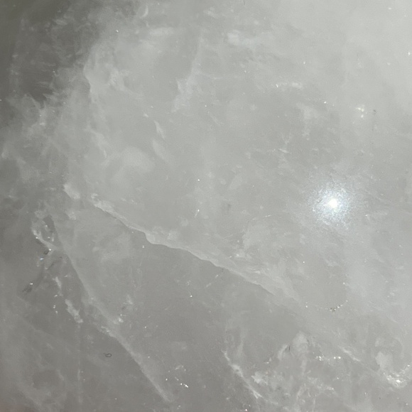 White quartz (1) sphere with light stand | crystal - Picture 8 of 12